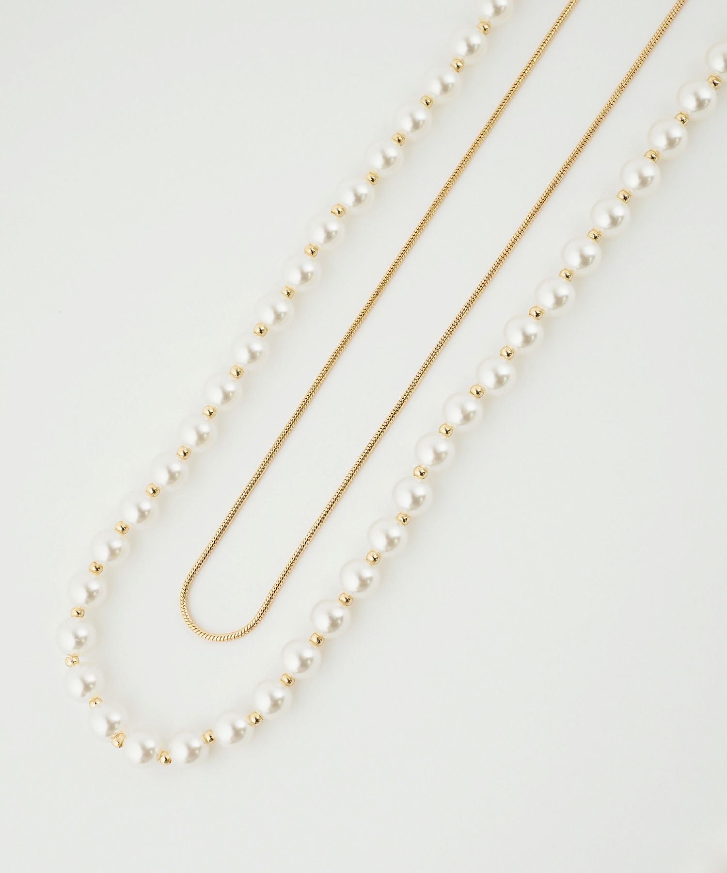 2wayパールチェーン2連ロングネックレス | 【公式】MUK ONLINE SHOP