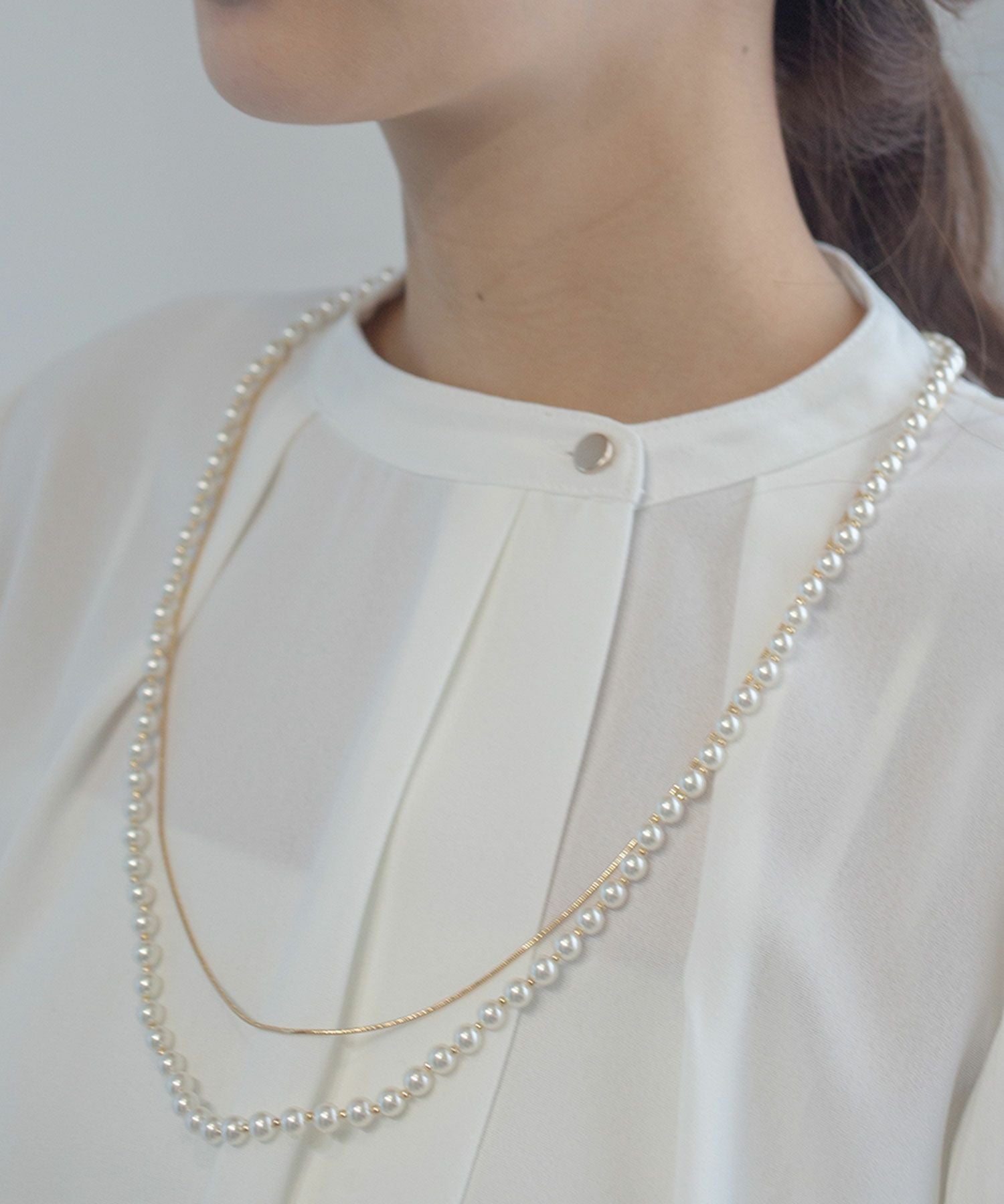 2wayパールチェーン2連ロングネックレス | 【公式】MUK ONLINE SHOP