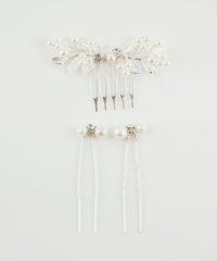 ボタニカルパールコームUピンセット