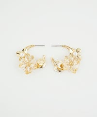 フラワーフープステンレスポストピアス【Sereno】