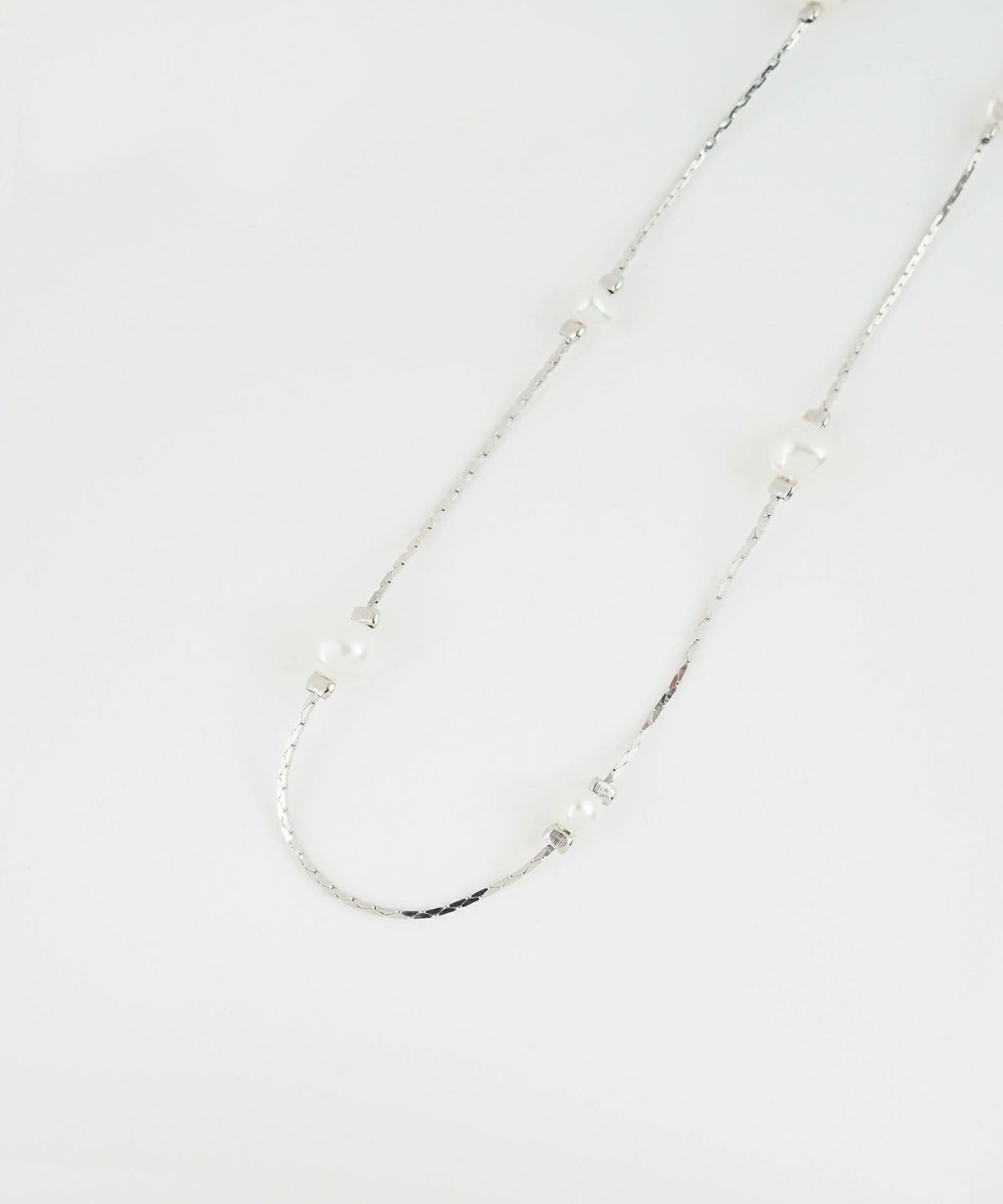 ランダムパールチェーンネックレス