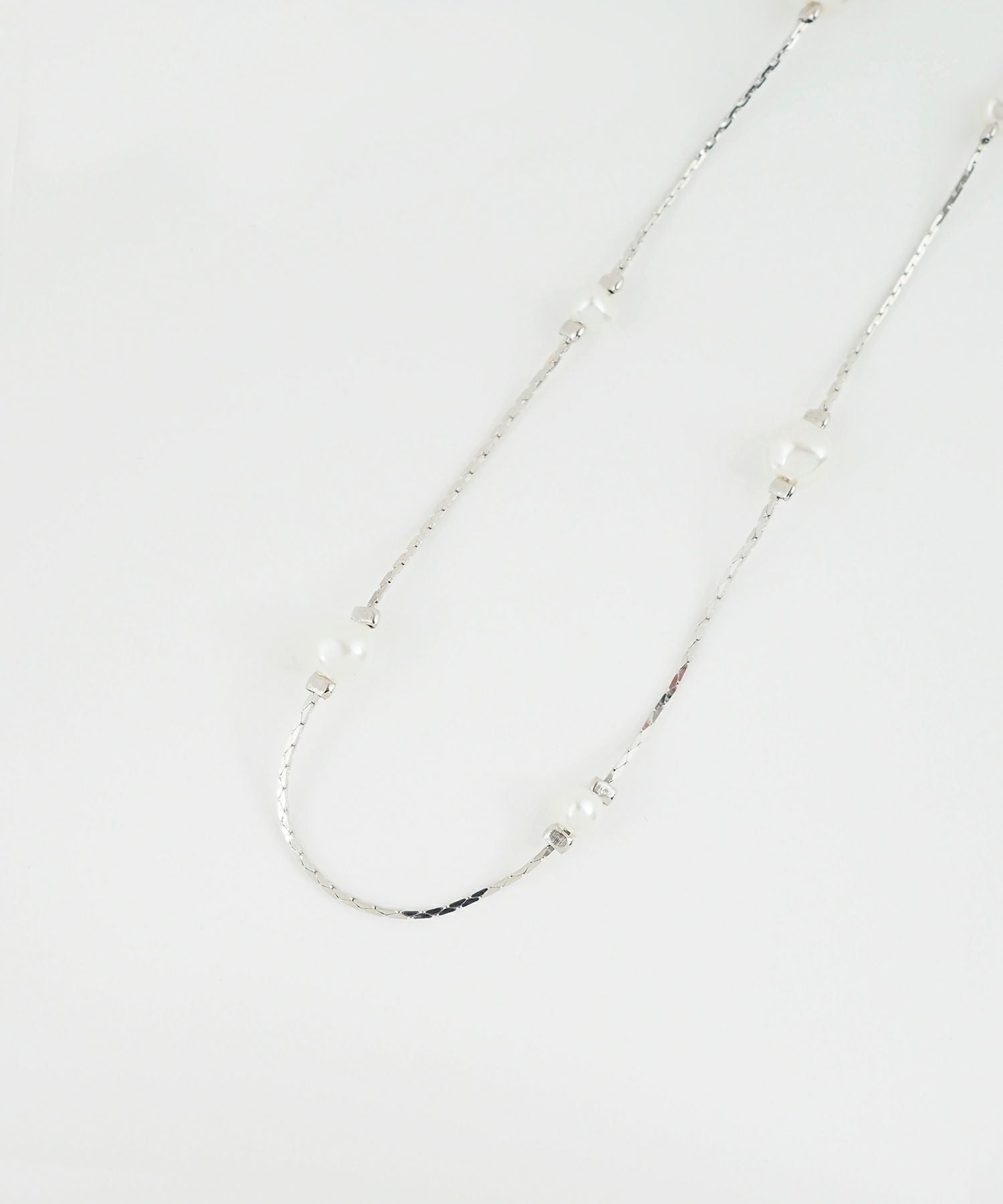 ランダムパールチェーンネックレス