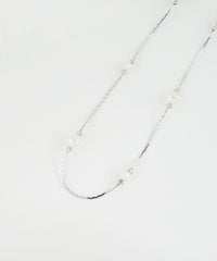 ランダムパールチェーンネックレス