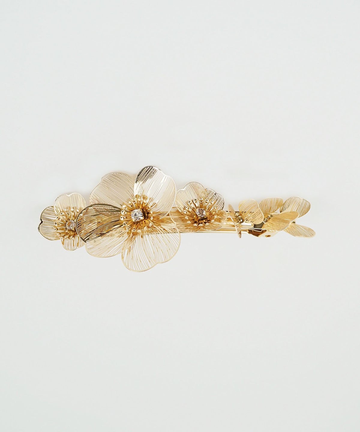 透かしフラワーバレッタ