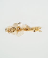 透かしフラワーバレッタ