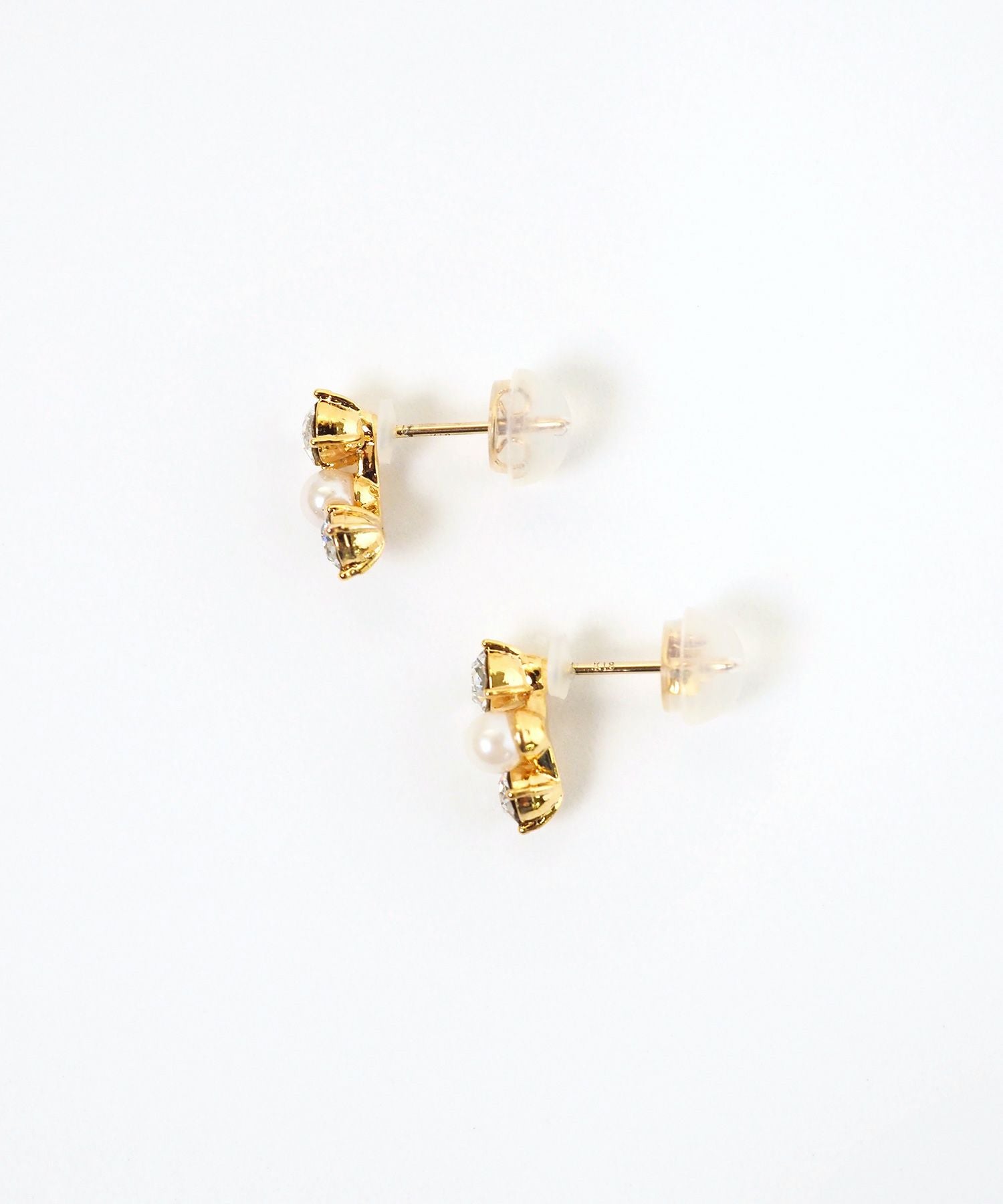 トリプルビジューK18ポストピアス