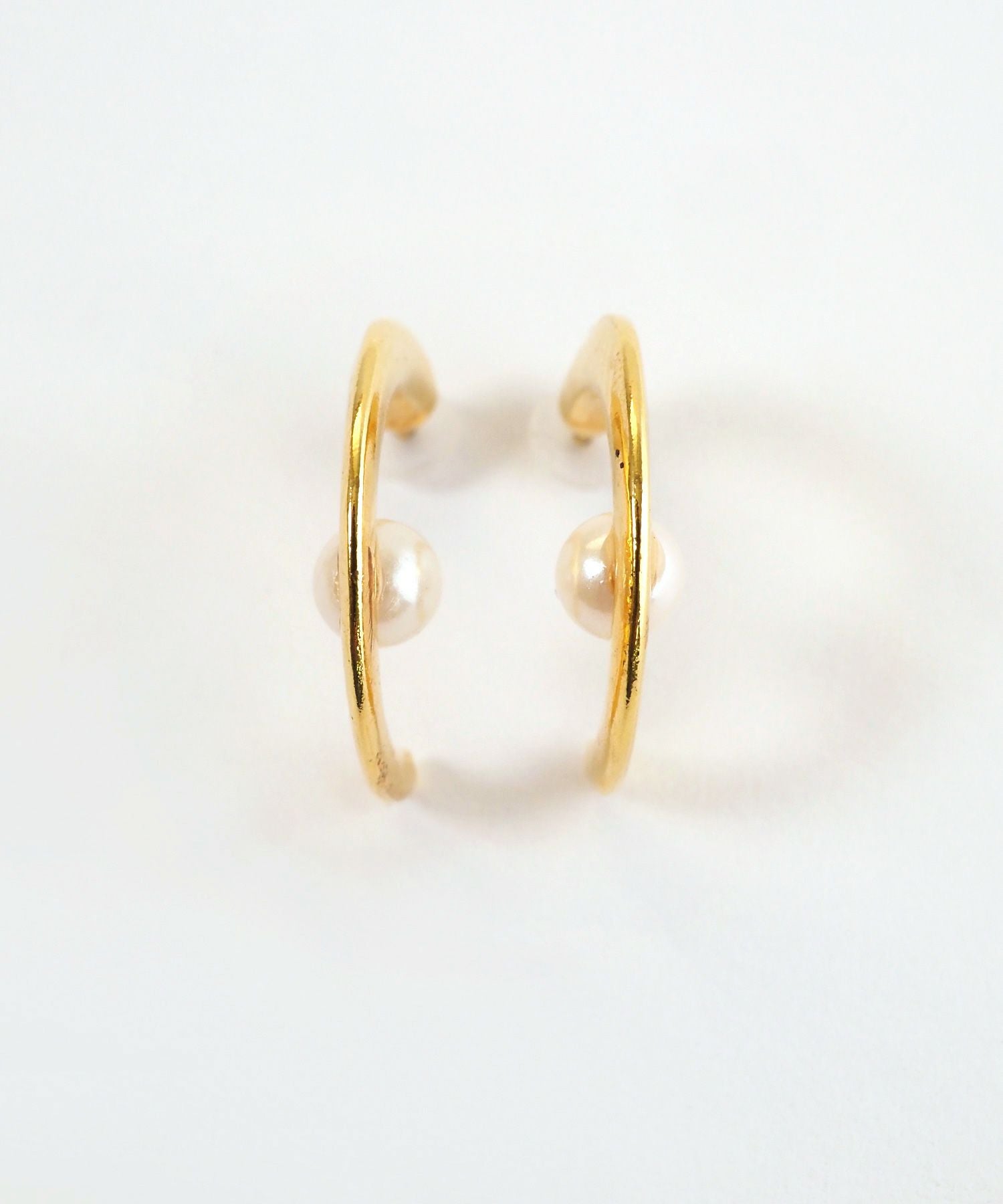 スリムラインパールK18ポストピアス