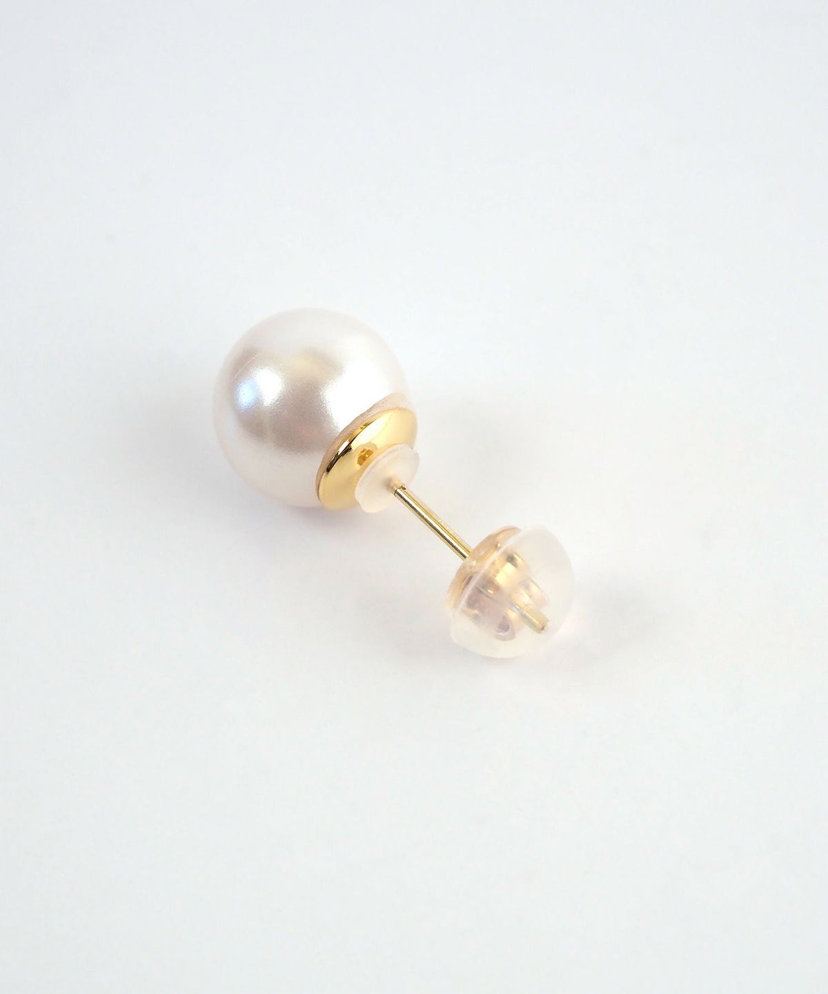 8mmパールK18ポストピアス