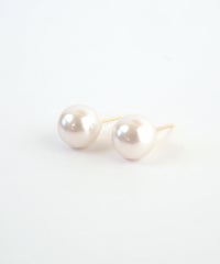 8mmパールK18ポストピアス