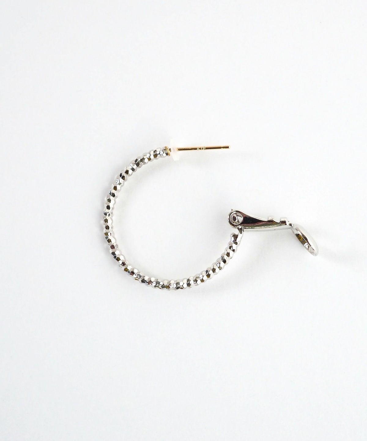 スリムパターン20mmフープK18ポストピアス