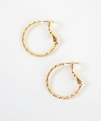 スリムパターン20mmフープK18ポストピアス