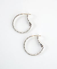 スリムパターン20mmフープK18ポストピアス