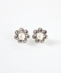 フラワークリスタルK18ポストピアス