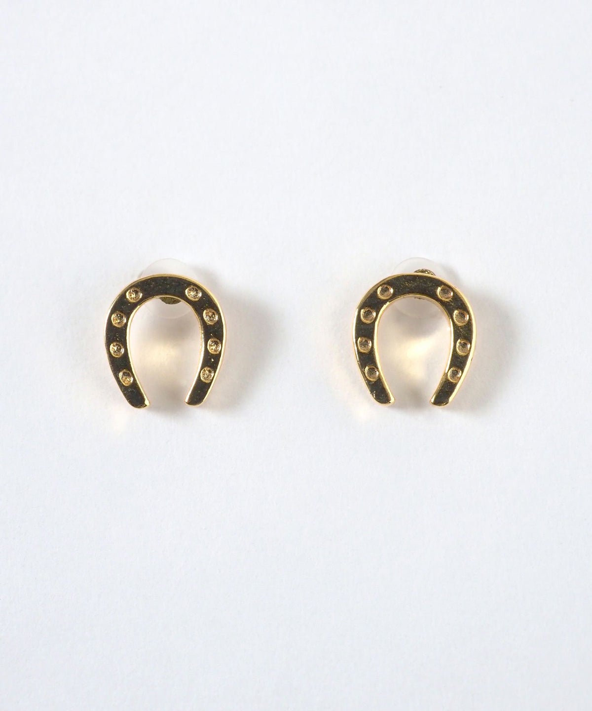 メタルホースシューK18ポストピアス