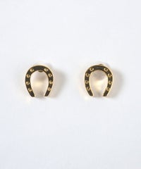 メタルホースシューK18ポストピアス