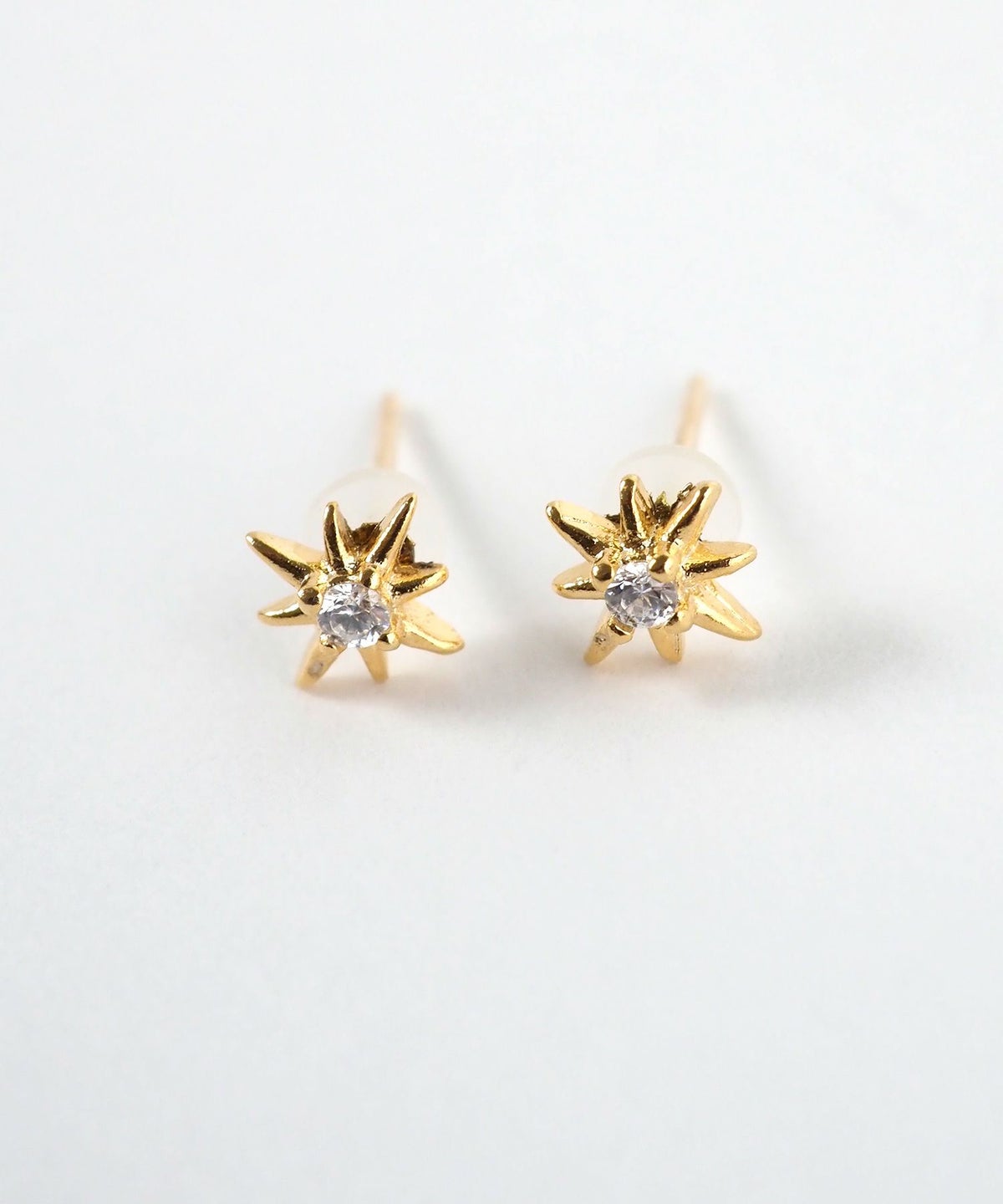 スパークリーキュービックK18ポストピアス