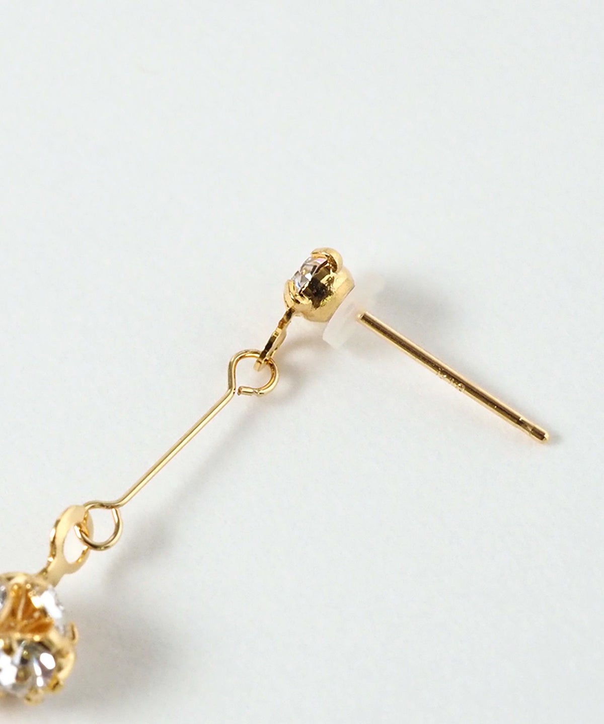 スイングボールストーンK18ポストピアス