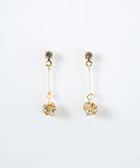 スイングボールストーンK18ポストピアス