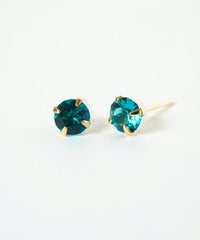 バースデーカラーストーンK18ポストピアス