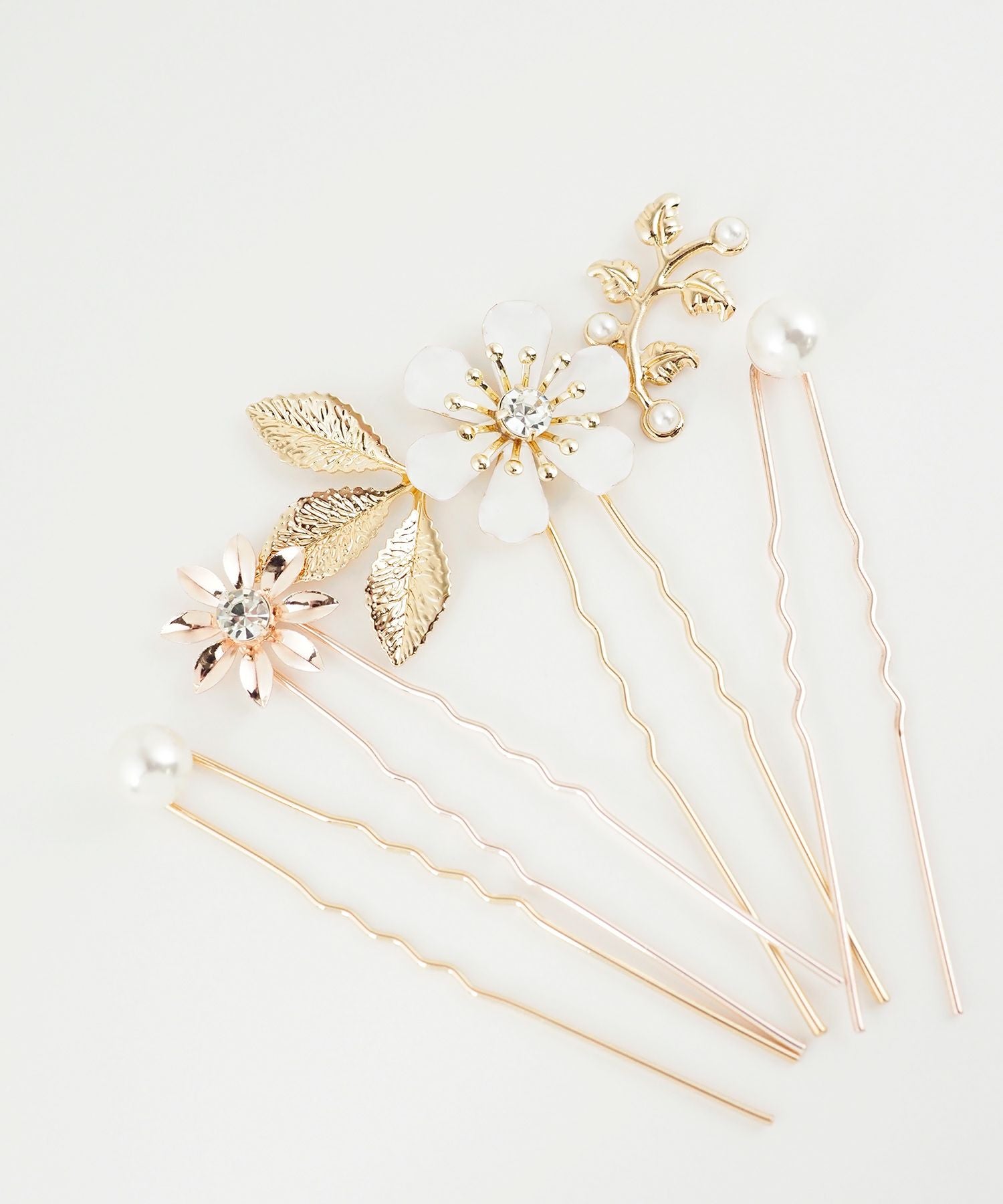 スノーホワイトフラワーUピンセット【Sereno】