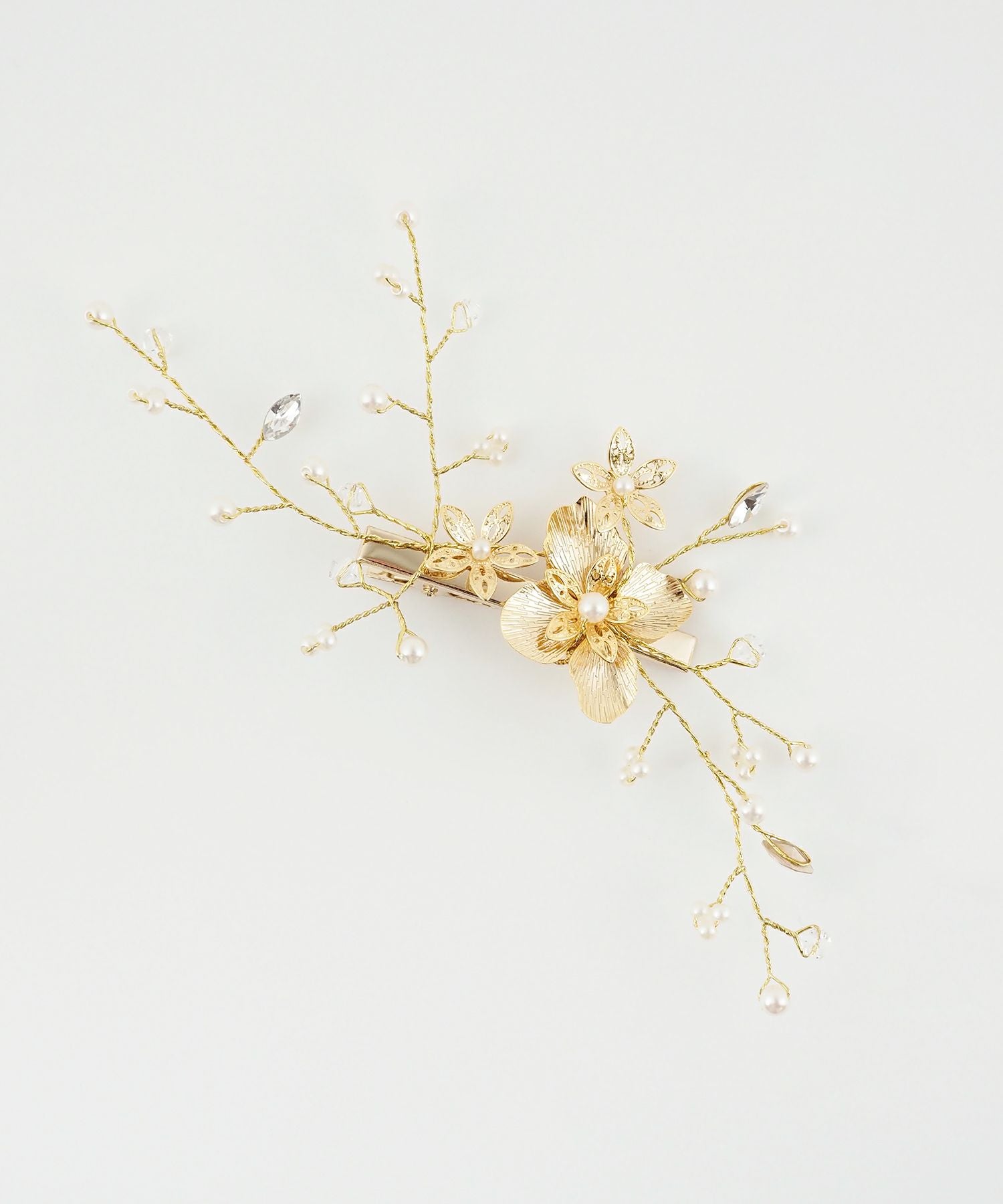 スプレーフラワーヘアクリップ【Sereno】