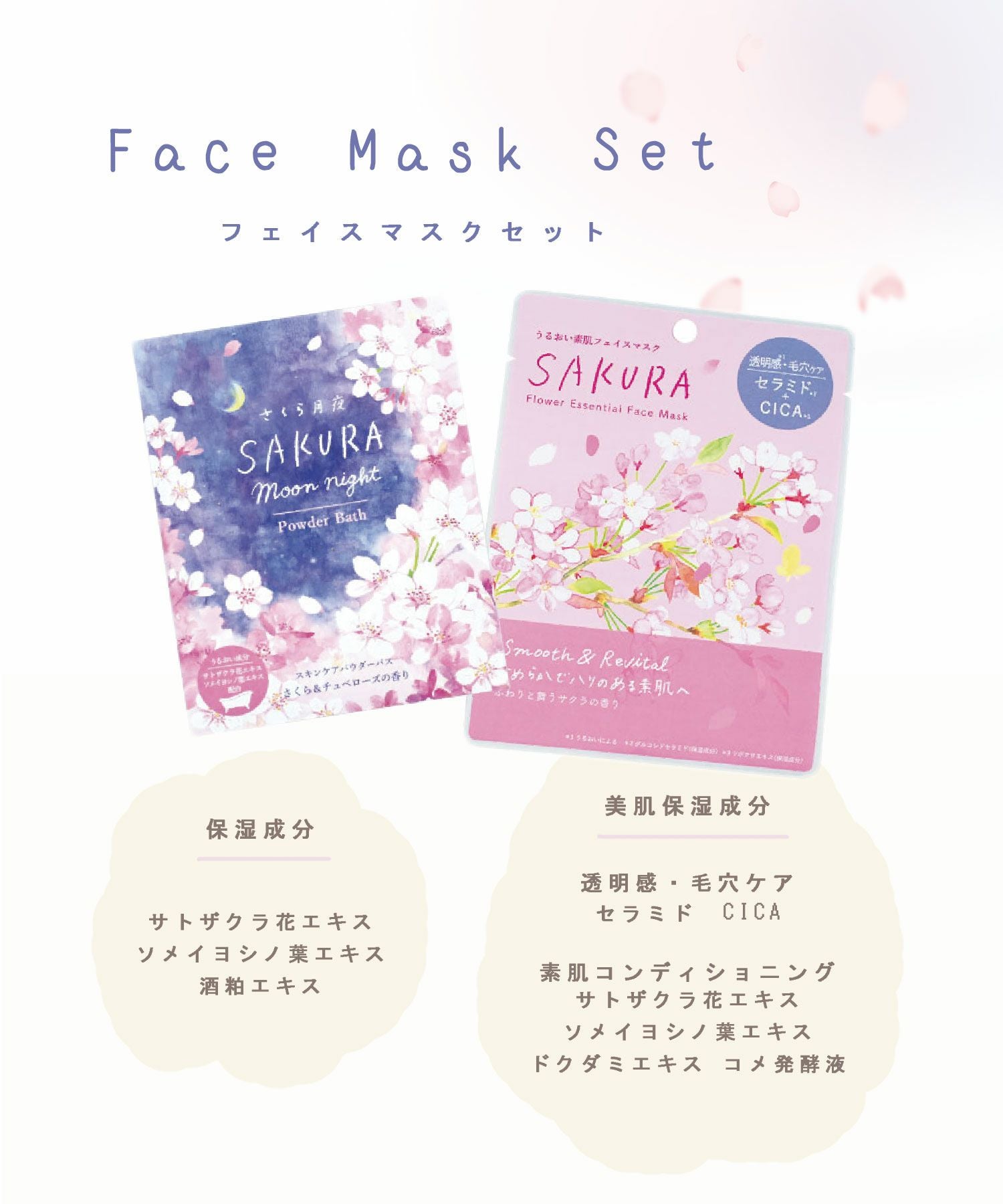 パック・フェイスマスク SAKURA22 桜デイリーフェイシャルマスク ( 30枚 ) : 爽快ドラッグ - 通販