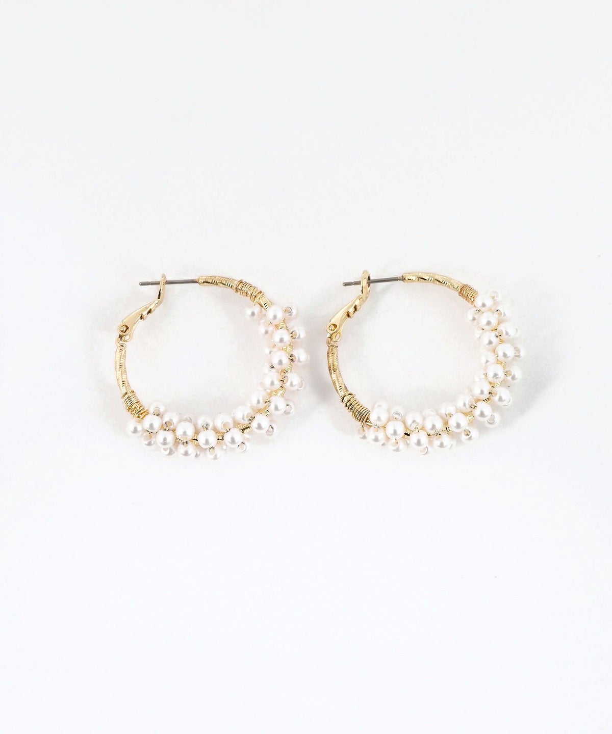 タイニーパールフープピアス