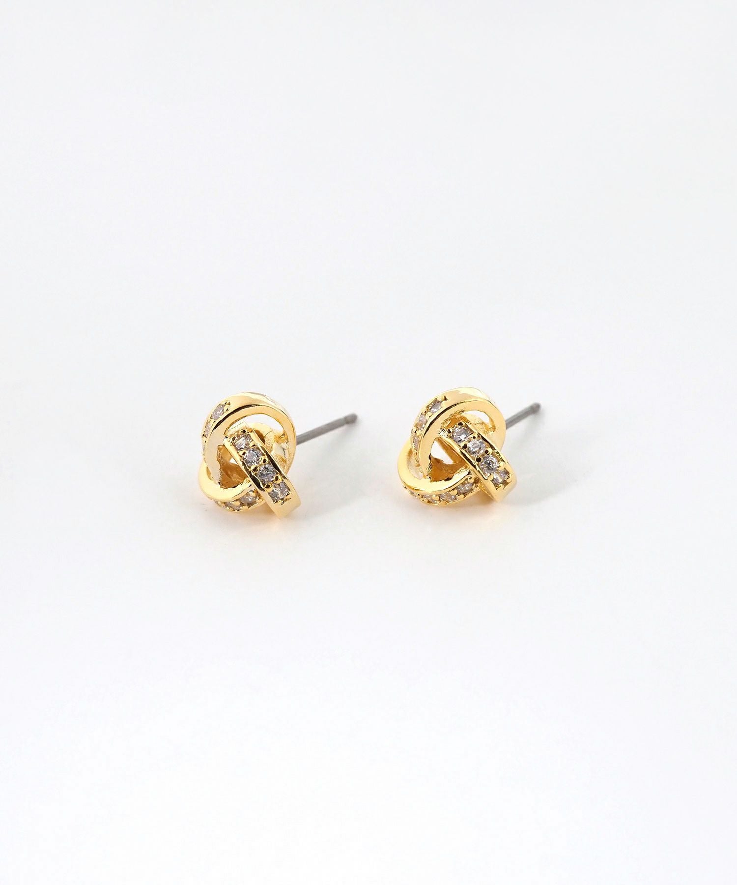 ブレイドビジューチタンポストピアス