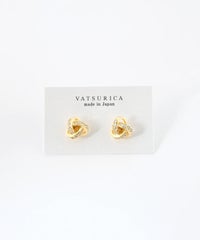 ブレイドビジューチタンポストピアス