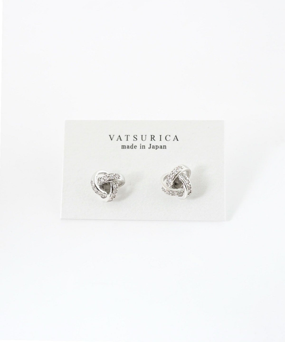 ブレイドビジューチタンポストピアス