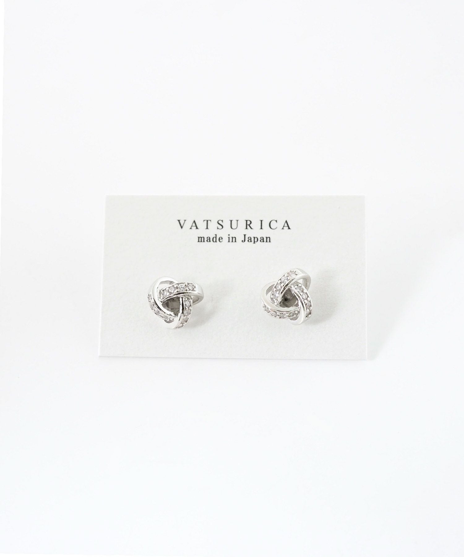 ブレイドビジューチタンポストピアス