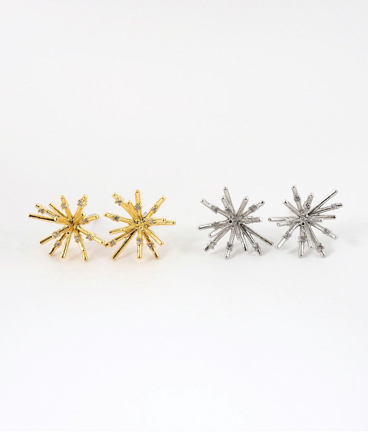 ハナユキチタンポストピアス