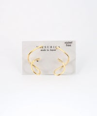 ドローイングビローチタンポストピアス