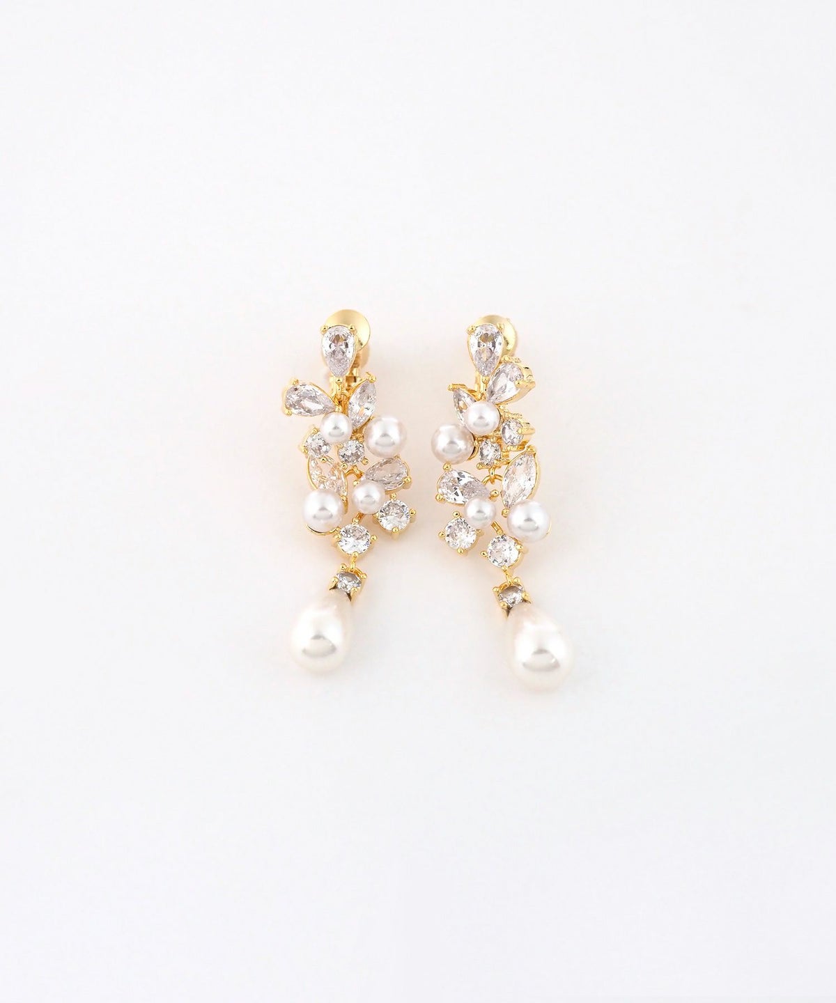 ビジューパールイヤリング