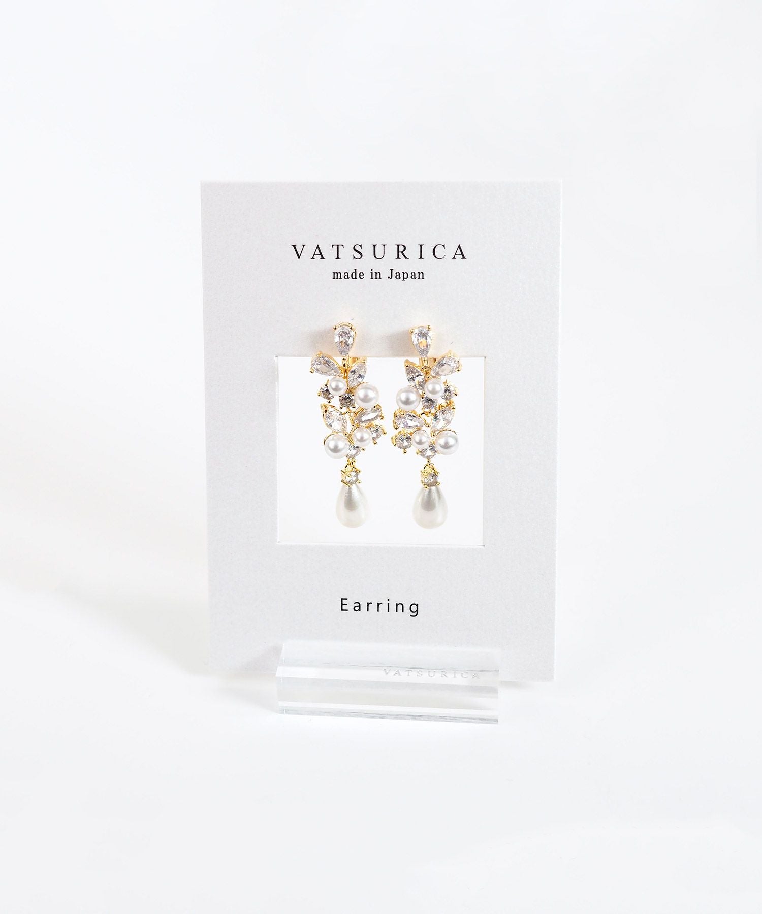 ビジューパールイヤリング