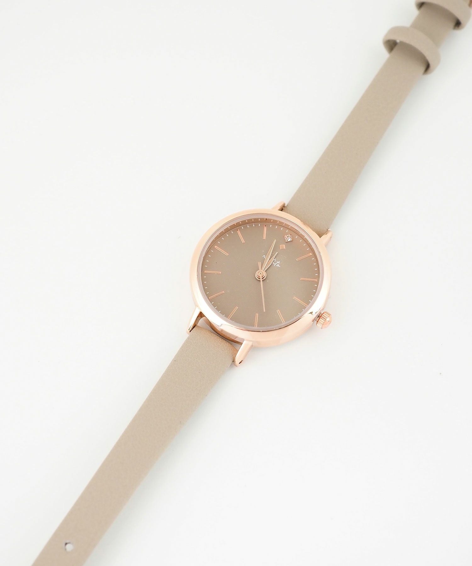 eimy watch クロコライクベルト PINK BEIGE ニュアンスカラーベルトウォッチ | 【公式】MUK ONLINE SHOP｜人気