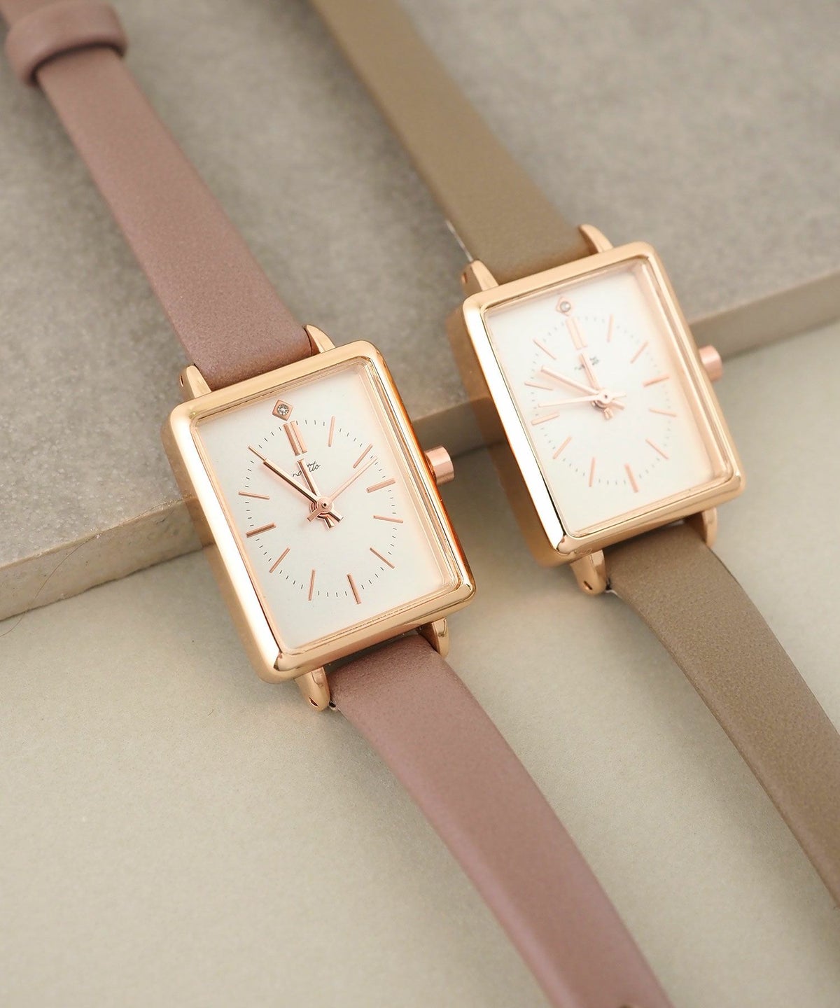 スクエアベルトウォッチ