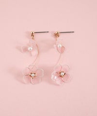 SAKURAウェーブチタンポストピアス