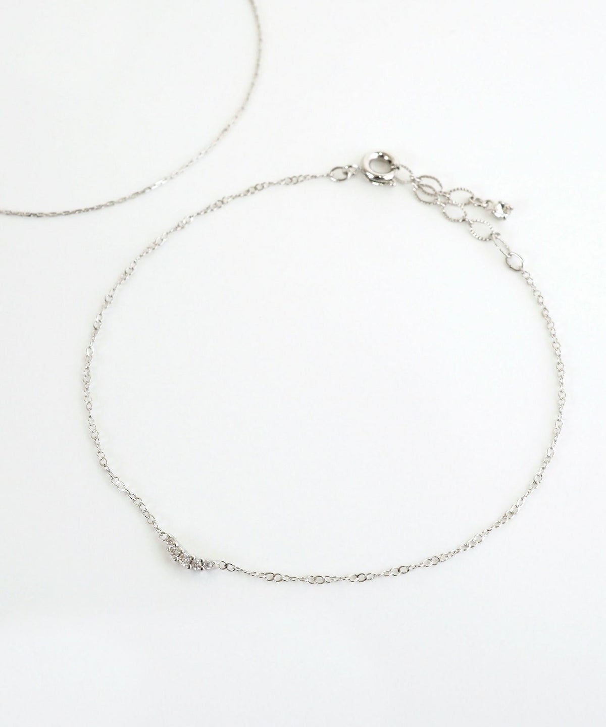 バングル&ポイントチェーンセットブレスレット