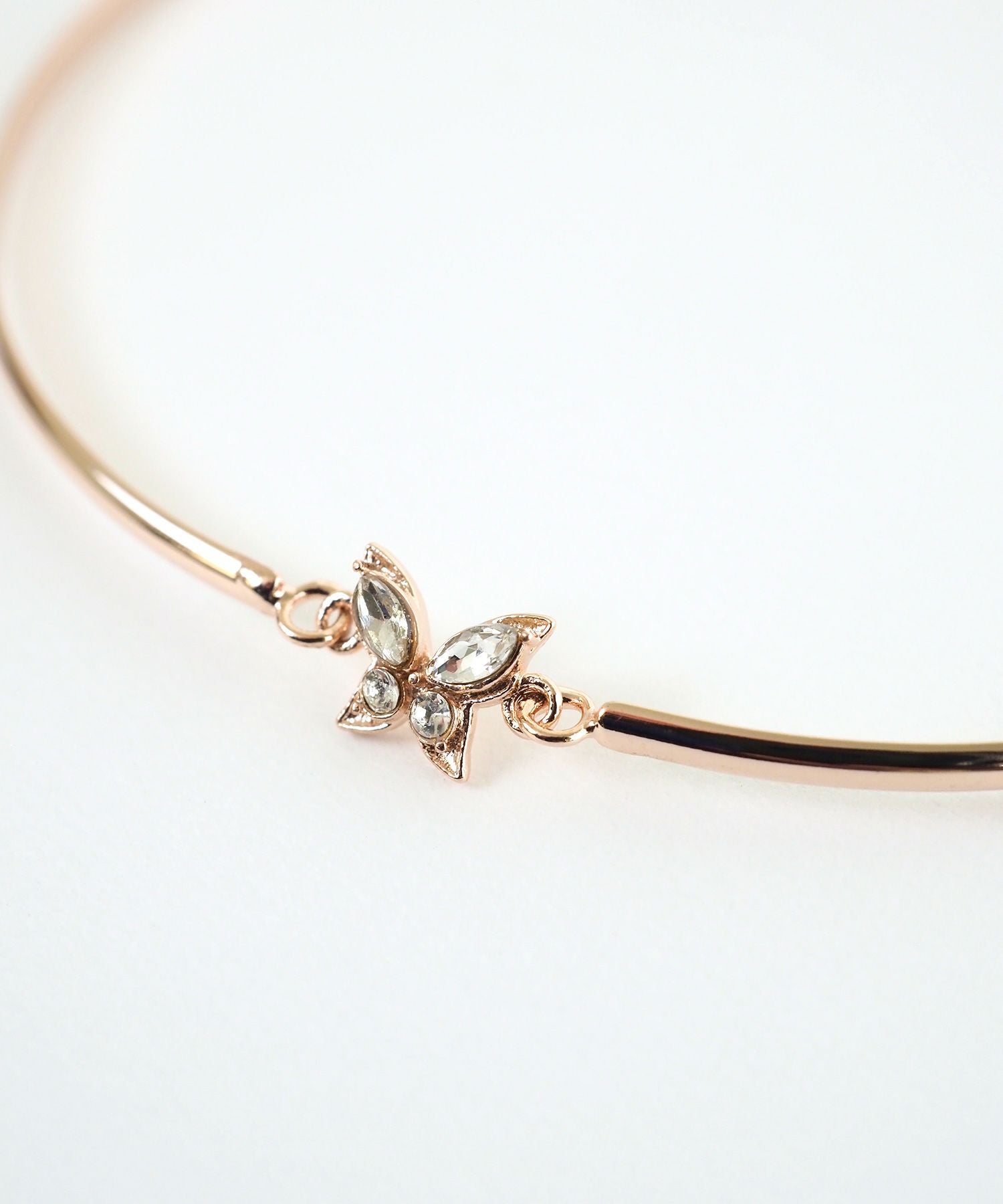 バタフライ×メタルラインブレスレット