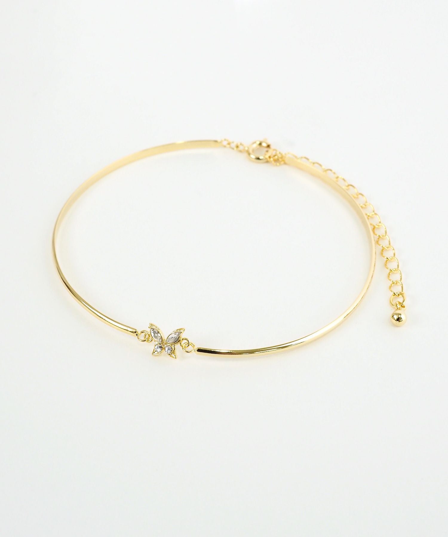 バタフライ×メタルラインブレスレット