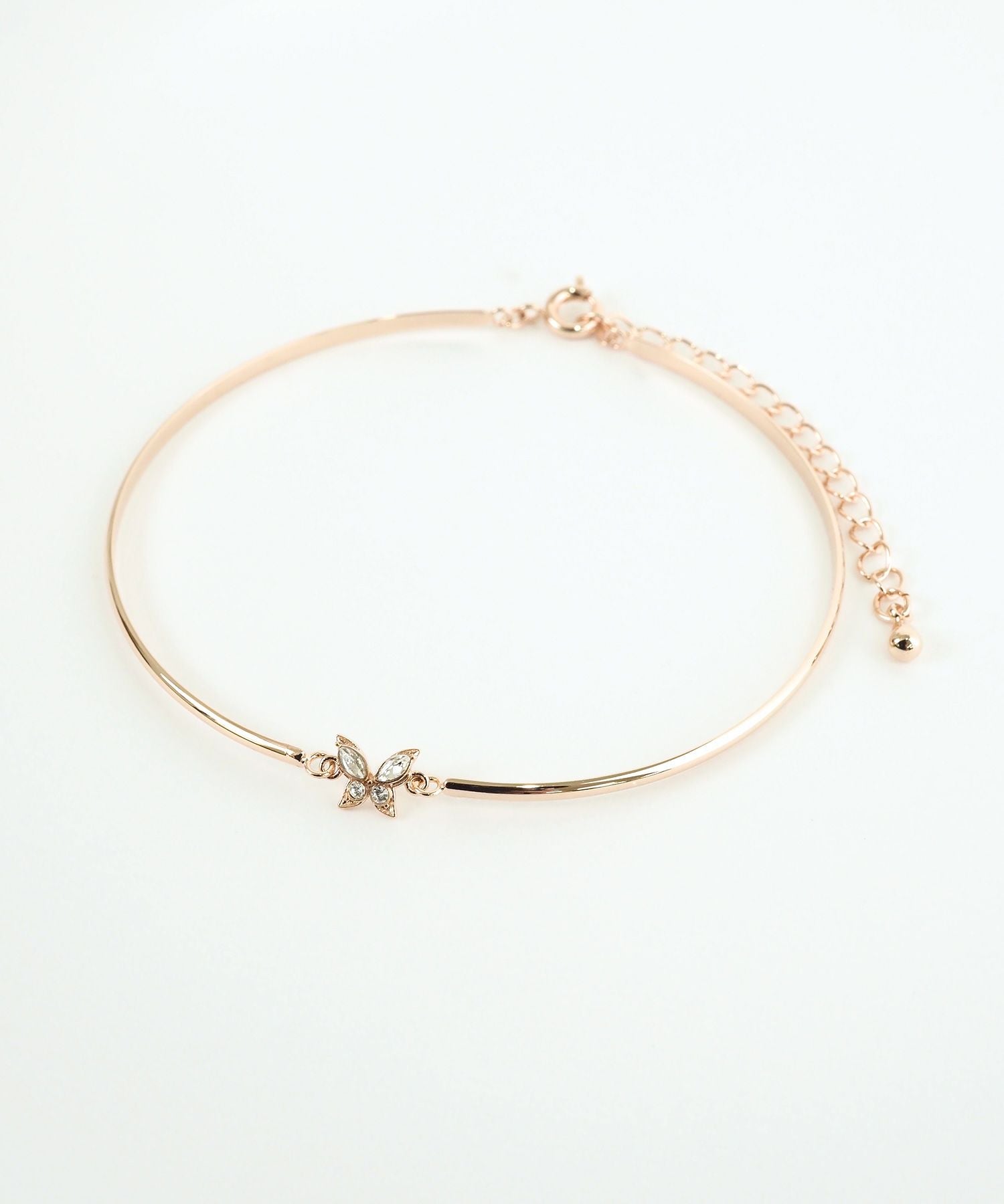 バタフライ×メタルラインブレスレット