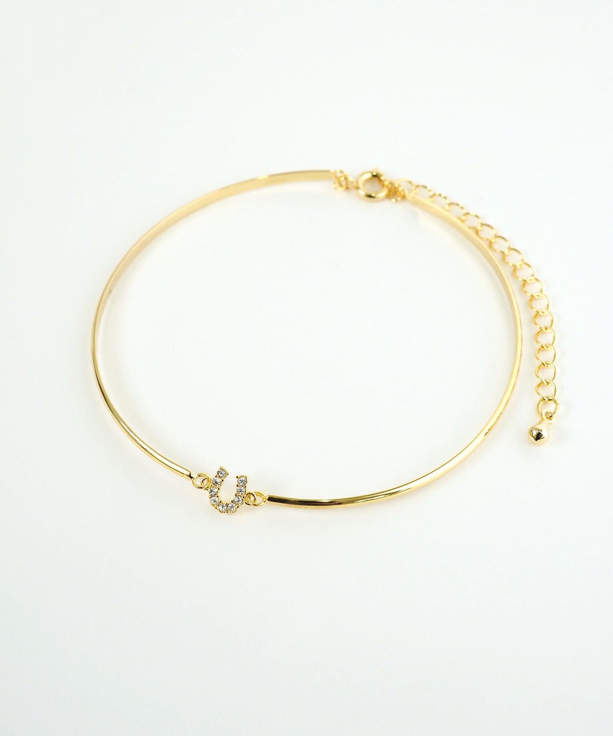 ホースシュー×メタルラインブレスレット