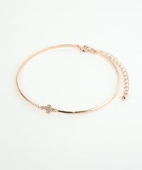 クロス×メタルラインブレスレット