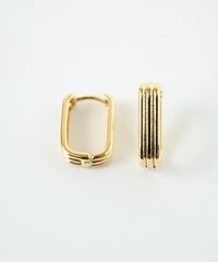 レクタングルフープワンタッチピアス