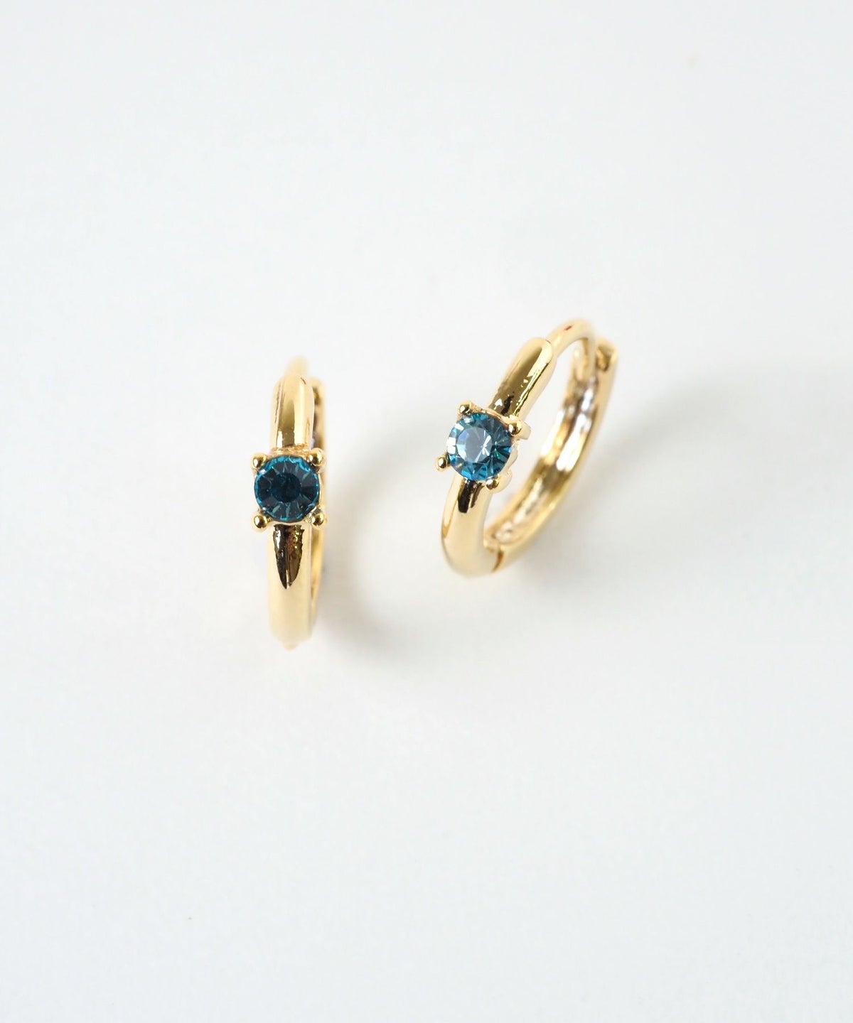 誕生石フープワンタッチピアス