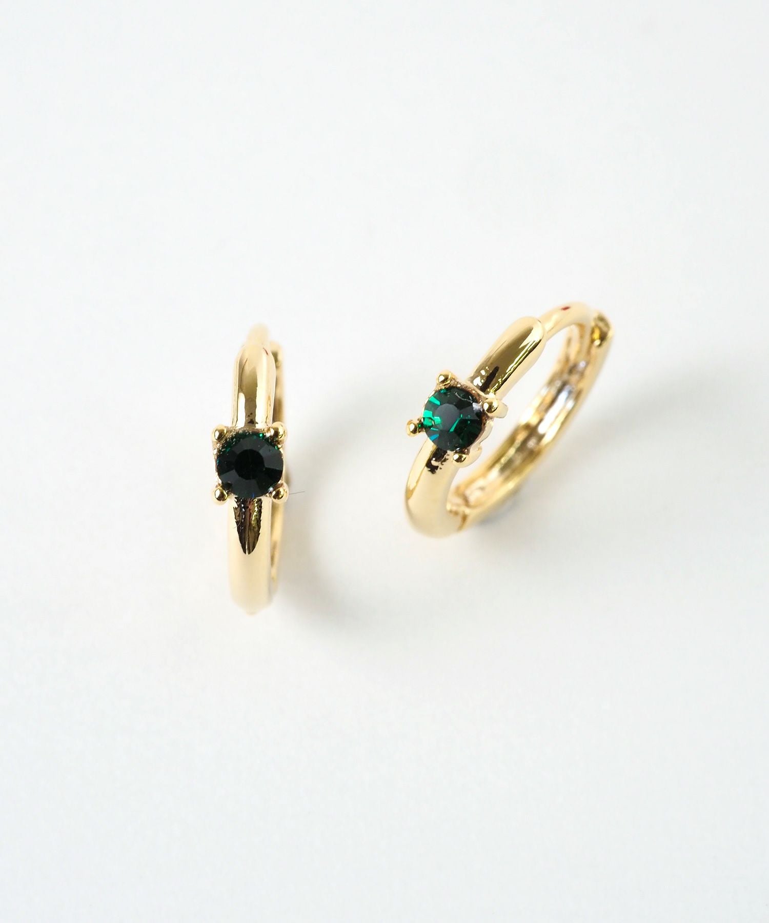 誕生石フープワンタッチピアス