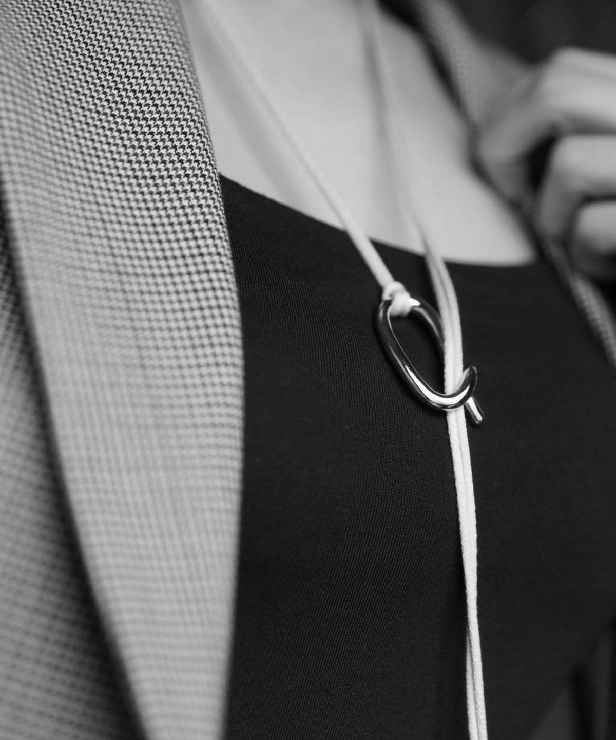 2pcsメタルコードネックレス