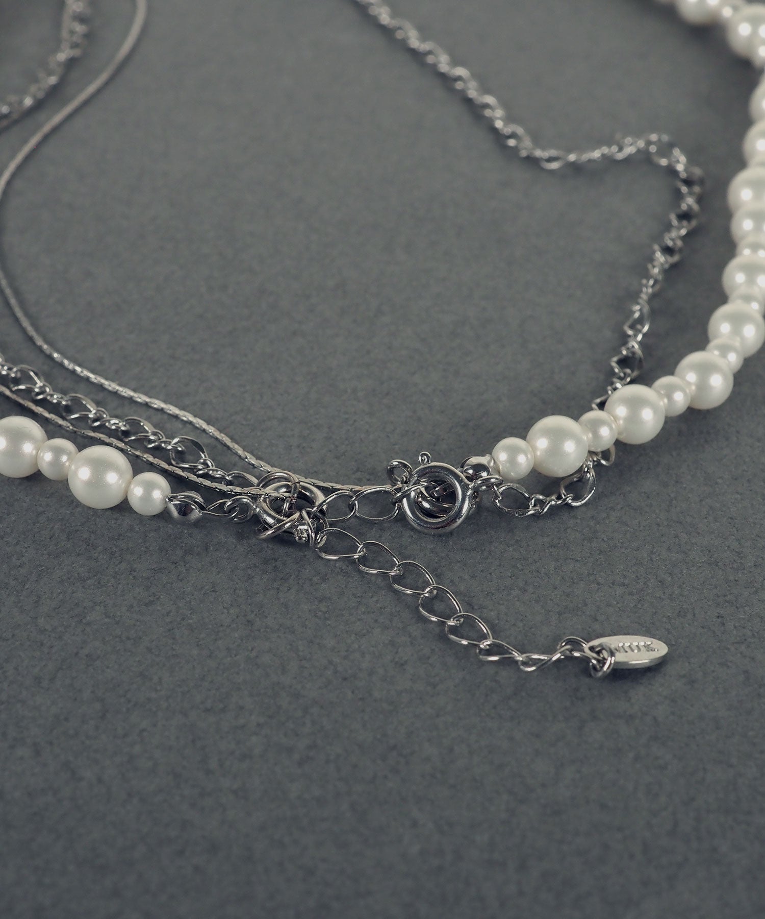 3連ミドルチェーンパールネックレス【MUK voyalibre】