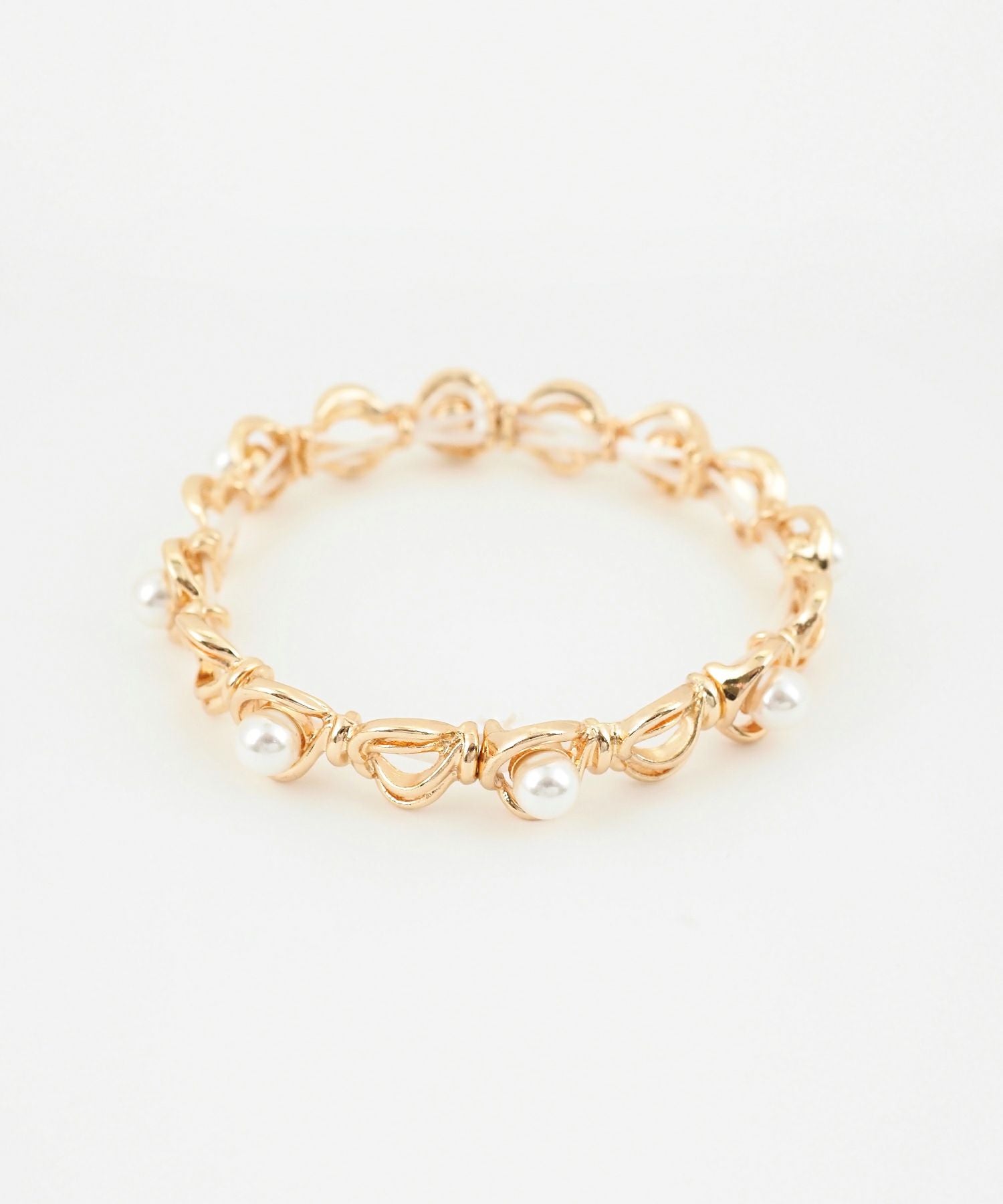 パールラインラバーブレスレット